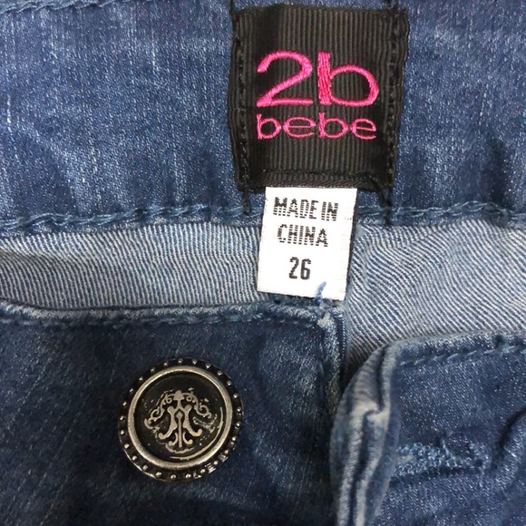 2 toned denim 2B Bebe jeans 💙 - Picture 2 of 5